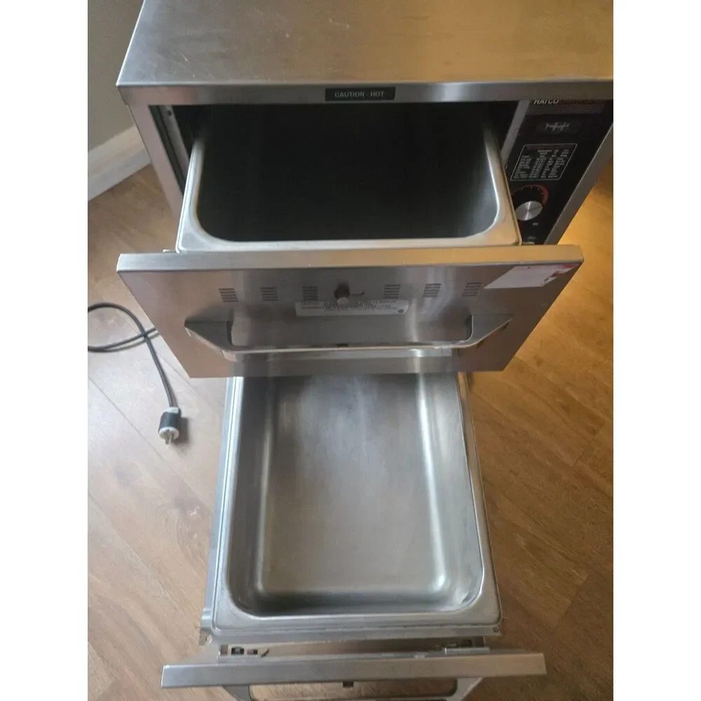 HATCO HDW-2N-S Stainless Steel Portable Electric 2 Drawer Food Warmer TESTED